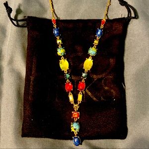 Logo by Lori Goldstein Jewelry | Multicolor Crystal Y Necklace